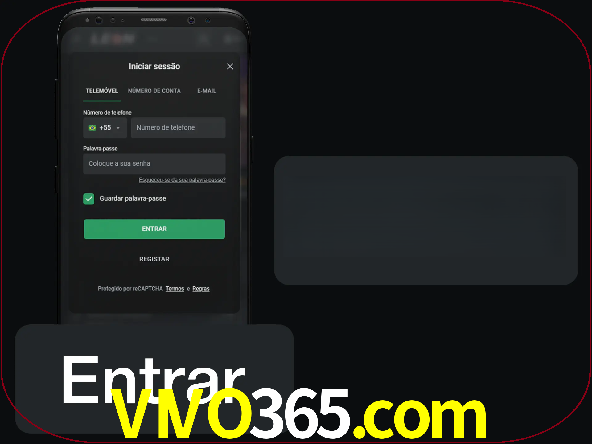 Faça o login para começar a apostar e jogar no cassino.