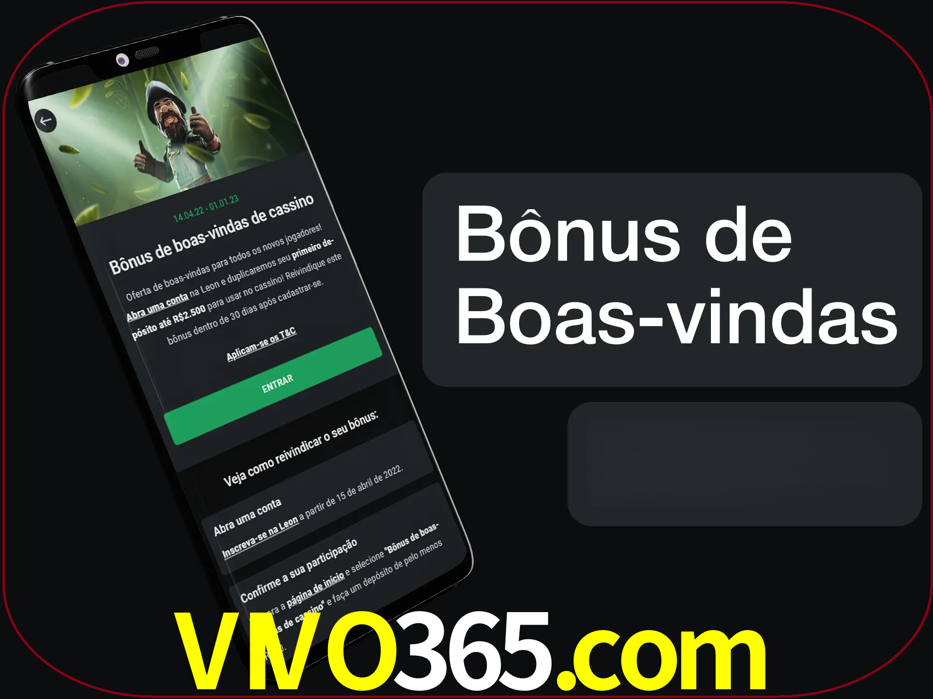 Não se esqueça de usar o bônus de boas-vindas.