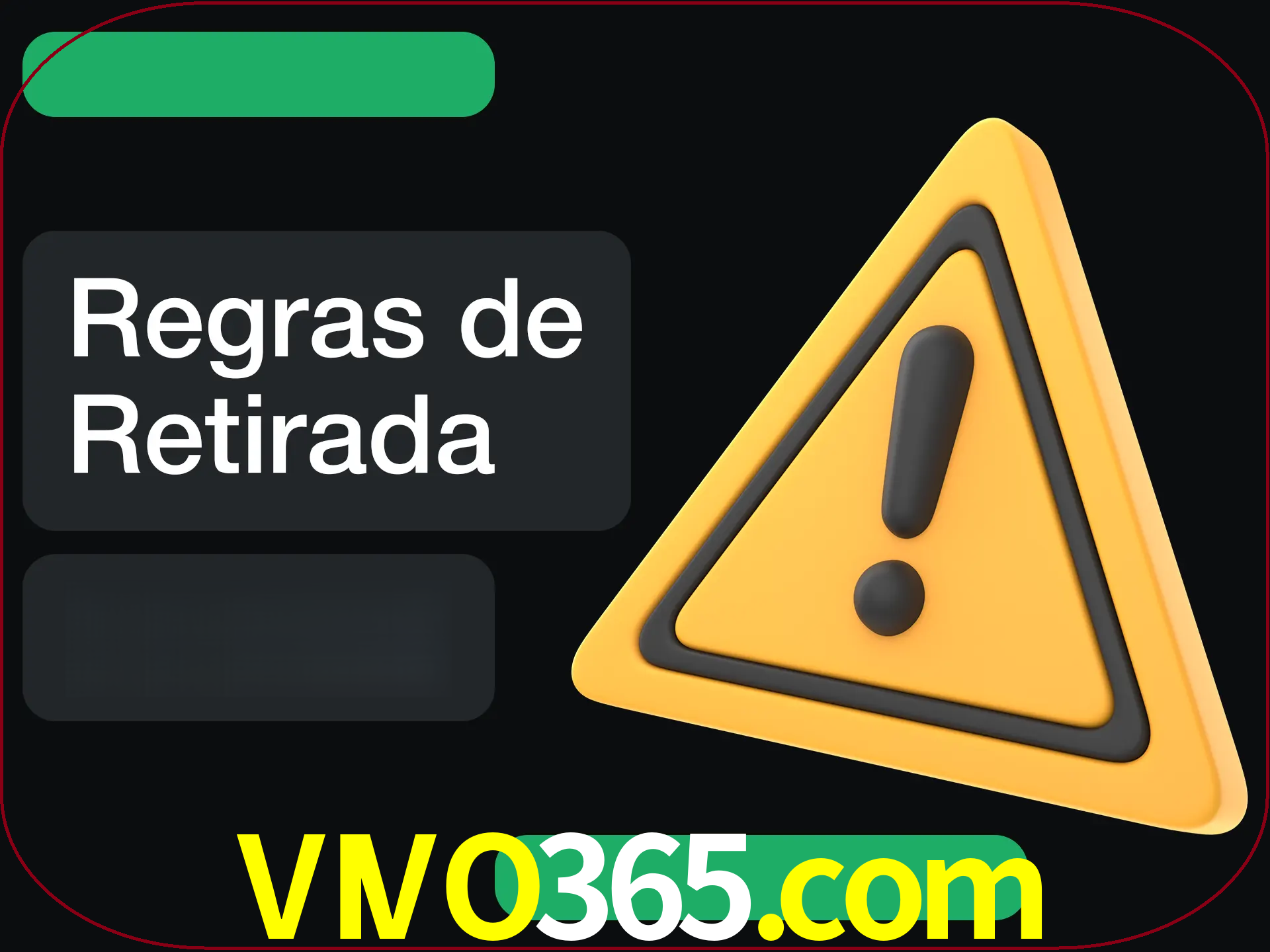 Leia as regras antes de fazer primeiro comdawal.